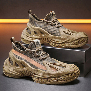 Baskets décontractées pour hommes Chaussures de sport légères à semelle haute avec bout pointu Confortables et élégantes - Product Image 4