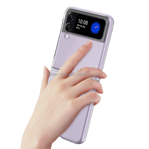 Accessoires PC Clair En Vrac En Gros Transparent Dur Mobile Couverture Arrière Téléphone Portable Cas pour Samsung Z Flip 4 - Product Image 1
