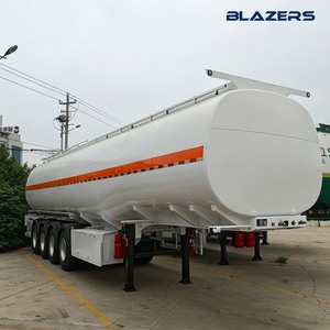 Semirremolque cisterna de combustible de 4 ejes y 54 CBM para depósito aduanero costero de Mozambique, transporte de gasóleo a granel entre ciudades y larga distancia JOST Leg - Product Image 1