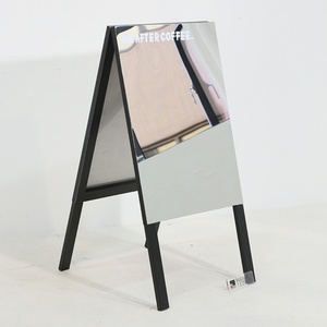 Metal A-<b>Frame</b> Sidewalk Signs <b>Poster</b> Stand a <b>Frame</b> Sign Double Sided Outdoor Street Advertising Board - Product Image 5