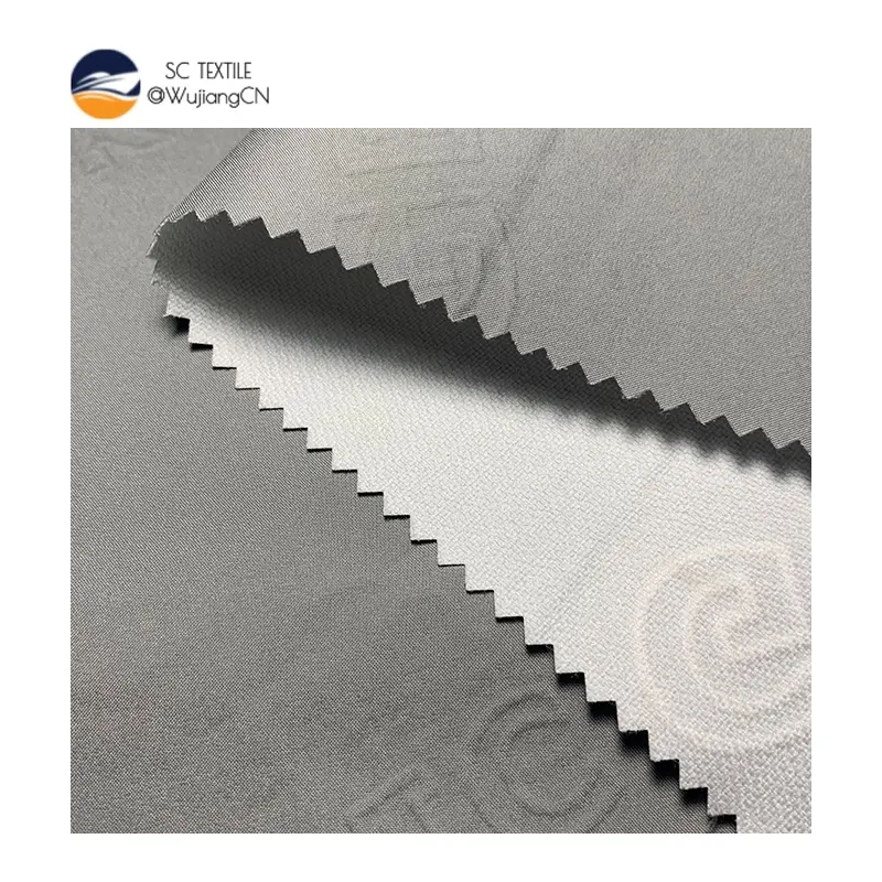 2022 New style 3D puff printing embossed composite fabric 150gsm 75D high-stretch polyester fabric for down-jacket