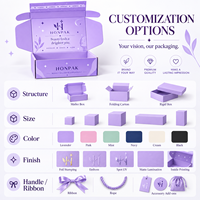 Boîte d'expédition personnalisée HONPAK avec bande adhésive pour produits de beauté, boîte d'emballage en carton ondulé imprimée pour les marques de commerce électronique