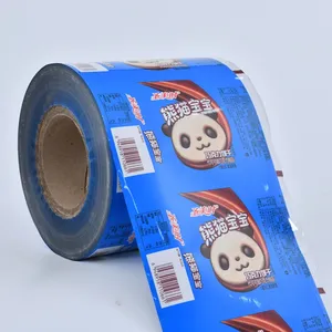 Fabbrica di plastica stampa rotolo di pellicola utilizzato per Snack/patatine fritte/noci di imballaggio laminato piccolo sacchetto di pellicola per Snack