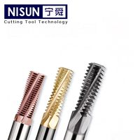 Fraise à fileter en carbure monobloc métrique M3 à M16 pour CNC, filetage UN BSP NPT pour acier et aluminium
