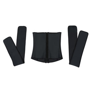 Ceinture de compression amovible à double bande en latex, avec crochets et fermeture éclair réglables, pour femmes, pour perdre du poids, contrôler le ventre, ceinture amincissante - Product Image 4