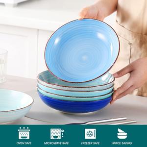 Tazones de Cerámica Personalizados para Pasta, Aptos para Microondas y Lavavajillas, Elegantes Tazones Poco Profundos para Pasta, Ensalada, Sopa, Platos de Pasta de Gran Capacidad - Product Image 4