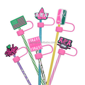 Couverture de paille de la société de sororité vert rose Stanley couvercle de paille 40oz gobelet Alpha <span class=keywords><strong>Kappa</strong></span> tasse couvercle de paille de bouchon de poussière décoratif - Product Image 3