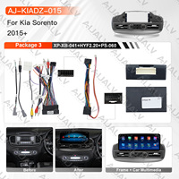 Pantalla Táctil Android 2K de 12.3 Pulgadas con GPS, DSP, Mirror Link, Amplificador Portátil para SORENTO 2015 RHD, Marco Gris Hierro, CANBUS
