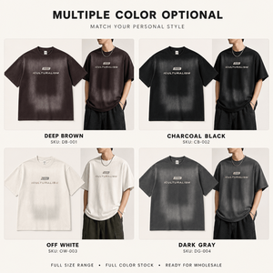 Camiseta Unisex con Logo de Pedrería, Estilo Degradado Lavado, Oversize, Streetwear, Manga Corta, para Parejas, Verano, Venta al por Mayor, Proveedor OEM, Top - Product Image 3