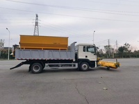 Camion épandeur de sel pour routes hivernales jaune FAW Factory Direct SINOTRUK Shacman avec lame/rouleau de 3m, balayeuse à neige de tailles personnalisées, neuf