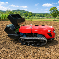 Traktor Crawler Mini Remote Control, Peralatan Bulldozer, Mini Crawler Cultivator Remote Control untuk Dijual