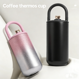 Bouteille d'eau en acier inoxydable 304 de qualité alimentaire avec poignée et paille, pour usage extérieur, bureau et voiture, avec logo personnalisé, vente en gros - Product Image 4