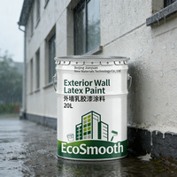 Peinture murale extérieure au latex à base d'émulsion de qualité supérieure, résistance aux intempéries 500h, résistance au frottement 5 000 cycles, pour bâtiments résidentiels et commerciaux