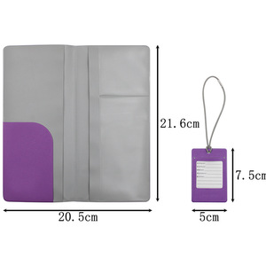 Funda protectora para billetes de viaje/pasaportes, etiqueta de equipaje/tarjeta de embarque de PVC resistente al voltaje, documento minimalista - Product Image 5