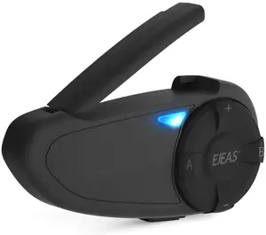 EJEAS-intercomunicador Q7 para motocicleta, cascos con Bluetooth 5,0, a prueba de agua, hasta 7 conductores