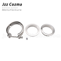 Collier de serrage en V avec bride mâle-femelle en acier inoxydable 304, kit de bride en V pour échappement, turbo, downpipes, silencieux