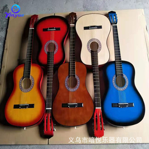 Guitarra Acústica Yinyue de 31 Pulgadas, Guitarra Folk de Madera de Tilo con Acabado Lacado, 6 Cuerdas, Instrumentos Musicales al por Mayor para Comercio Transfronterizo - Product Image 4