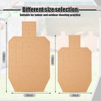 Objetivos de Cartón para Tiro USPSA/IPSC/IDPA, Objetivos de Papel con Siluetas para Práctica de Tiro y Competencia Táctica