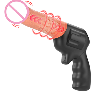 Automatischer Teleskop-Rotations-Maschinengewehr-<span class=keywords><strong>Dildo</strong></span>-Vibrator für Frauen, wiederaufladbar, starke Vibration, 100 % wasserdicht, leise, weiches TPE - Product Image 1