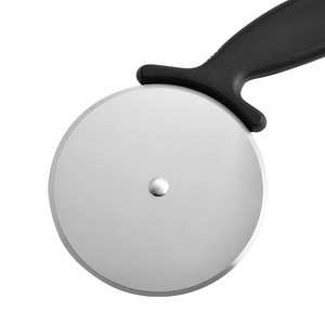 Stainless Steel Pizza Cutter <b>Large</b> Black Handle Non Slip Pizza Wheel Tool - Product Image 1