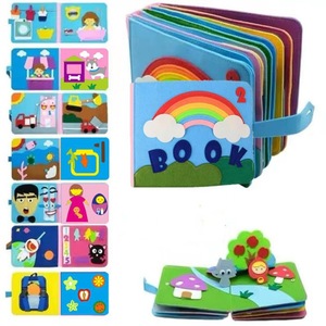 Livre d'activités en feutre sur le thème de la ferme pour enfants, jouet éducatif pour la reconnaissance des animaux et l'éveil précoce, livre silencieux - Product Image 4