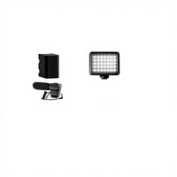 Kit d'accessoires pour appareil photo avec lumière LED et microphone