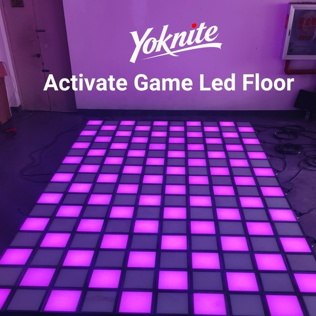 Pressure Sensing Active Game Led Floor Tiles Dance Interactie Floor Light Game with Design Software