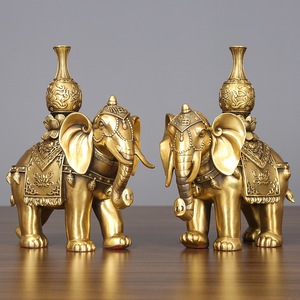 Copper World Brass <b>Elephant</b> Figurine Handmade Office Home Decor Housewarming <b>Gift</b> - Product Image 2