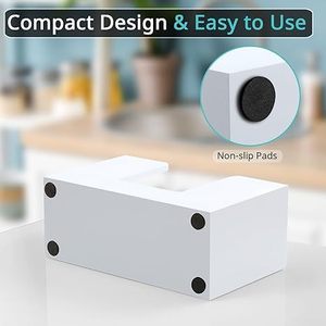 Distributeur de serviettes en papier pour comptoir, distributeur de serviettes pliées, distributeur de mouchoirs peu encombrant, simple pour serviettes en papier pliées en Z, en C et multi-plis - Product Image 4