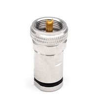 Abrazadera de enchufe macho UHF pl259 para cable FLEX7, conector rf, gelvo