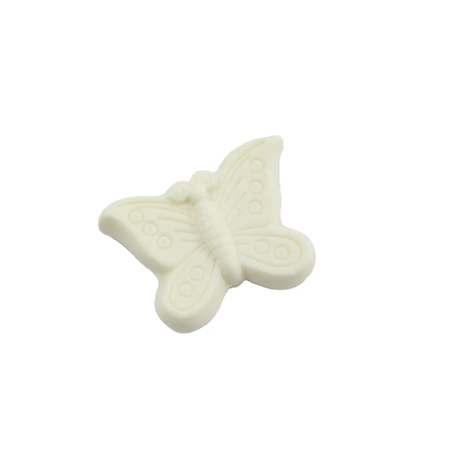 Accentra marchio semplice eleganza e purezza profumo marino forma di farfalla organico sapone bianco