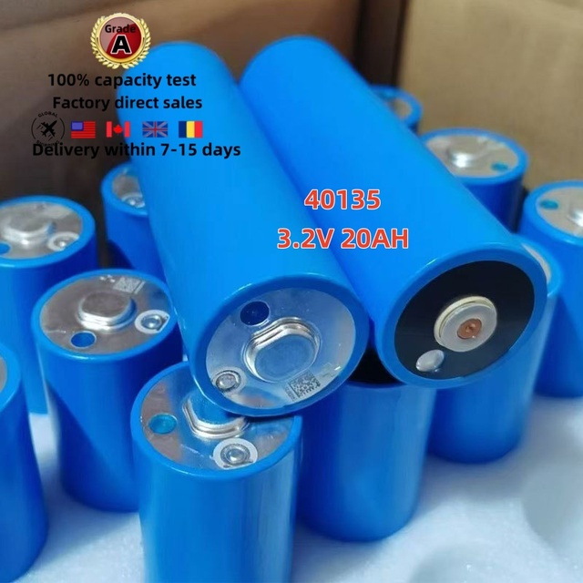 3.2V 20Ah C40 Lifepo4 Cell Home Energy Storage Battery 2000cycs Lithium Ion Cylindrical Rechargeable Battery Lifepo4
