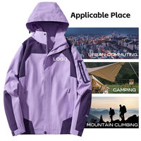 Veste imperméable coupe-vent pour homme 100% polyester, logo personnalisé, respirante, à capuche, pour la randonnée, le trekking, le camping en plein air