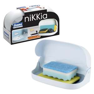 Soporte Plegable para Esponja Bama Nikkia, 22X12.5X7H, Práctico y Conveniente, Se Puede Fijar con Cinta Adhesiva de Doble Cara o Tornillos - Product Image 1