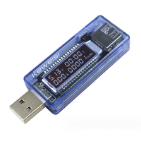 KWS-V20 Voltímetro y Amperímetro USB, Probador de Capacidad de Batería, Probador de Corriente y Voltaje KWS-V20