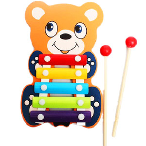 Vente en gros/OEM/<span class=keywords><strong>prix</strong></span> d'usine Piano à 5 tons Piano à cinq tons tout-en-un animal de dessin animé Casse-tête en bois Instrument de musique <span class=keywords><strong>Xylophone</strong></span> - Product Image 2