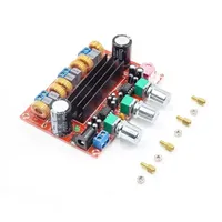 Placa amplificadora de potencia digital de 2.1 canales TOPCUS XH-M139, voltaje amplio de 12V-24V, TPA3116D2 2*50W+100W
