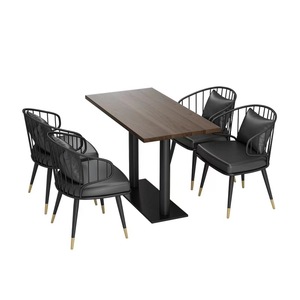 Mesa de cafetería ergonómica sillas de lujo para restaurante profesional y lugar para comer - Product Image 5