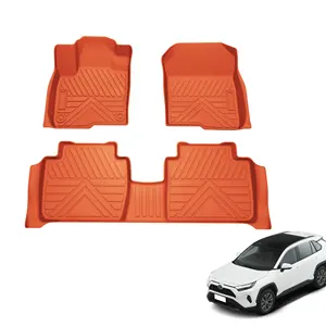 Pasokan pabrik aksesoris mobil semua cuaca 3D TPE tikar lantai mobil untuk Toyota Rav4 2014-2024 aksesoris interior mobil
