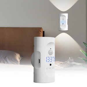 Lámpara de Pared Inteligente Moderna para Dormitorio, con Reloj, Inalámbrica, Fácil de Instalar, Recargable, LED, Magnética, Precio de Fábrica - Product Image 1