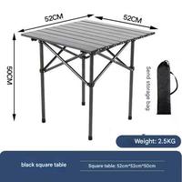 Camping populaire relaxant pliant en plein air salle à manger pique-nique réglable table et chaises en aluminium ensemble