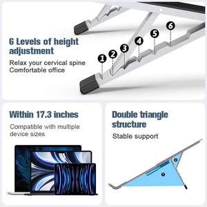 Support portable pliable et réglable pour ordinateur portable 11-17 pouces, support pour tablette avec support pour Macbook Pro, nouveau produit - Product Image 3