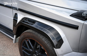 Kit carrosserie large style W465 <span class=keywords><strong>G900</strong></span> PHARRI pour Mercedes Classe G W463 2007-2018, comprenant capot en carbone sec, phares et passages de roues - Product Image 5