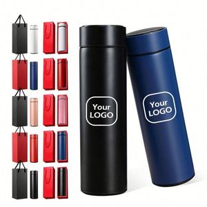 Prêt à être expédié : Bouteille d'eau isotherme en acier inoxydable à double paroi de 18 oz, 32 oz, 48 oz, 64 oz avec logo client - Product Image 4