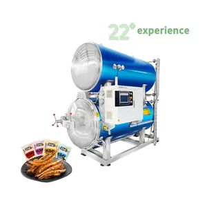 Automatic Water immersion Canned Fish Meal Retort Sterilization Of Chicken Soup autoclave