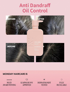 Set Shampoo e Balsamo Volumizzante Private Label per Capelli Fini e Grassi, Cura Quotidiana dei Capelli al Gusto Fragola, Dalla Lunedì - Product Image 4
