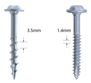 Vis à bois autotaraudeuse LeGood Steel 1022A T20 Torx à tête cylindrique ST4.2 - Product Image 3