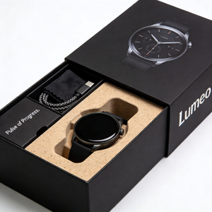 Boîte à montre intelligente en carton ondulé durable, emballage robuste avec insert pour ranger la montre et le chargeur pour un transport sécurisé - Product Image 2