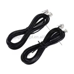 Indoor 28AWG Electric Wire Connector Male To Female RJ11 RJ9 Spring Power Telephone Cable Cat3