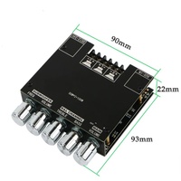 Module amplificateur numérique YJ 2.1 sans fil 50W*2+100W 12V pour subwoofer, carte audio haut de gamme, basses puissantes 5.0